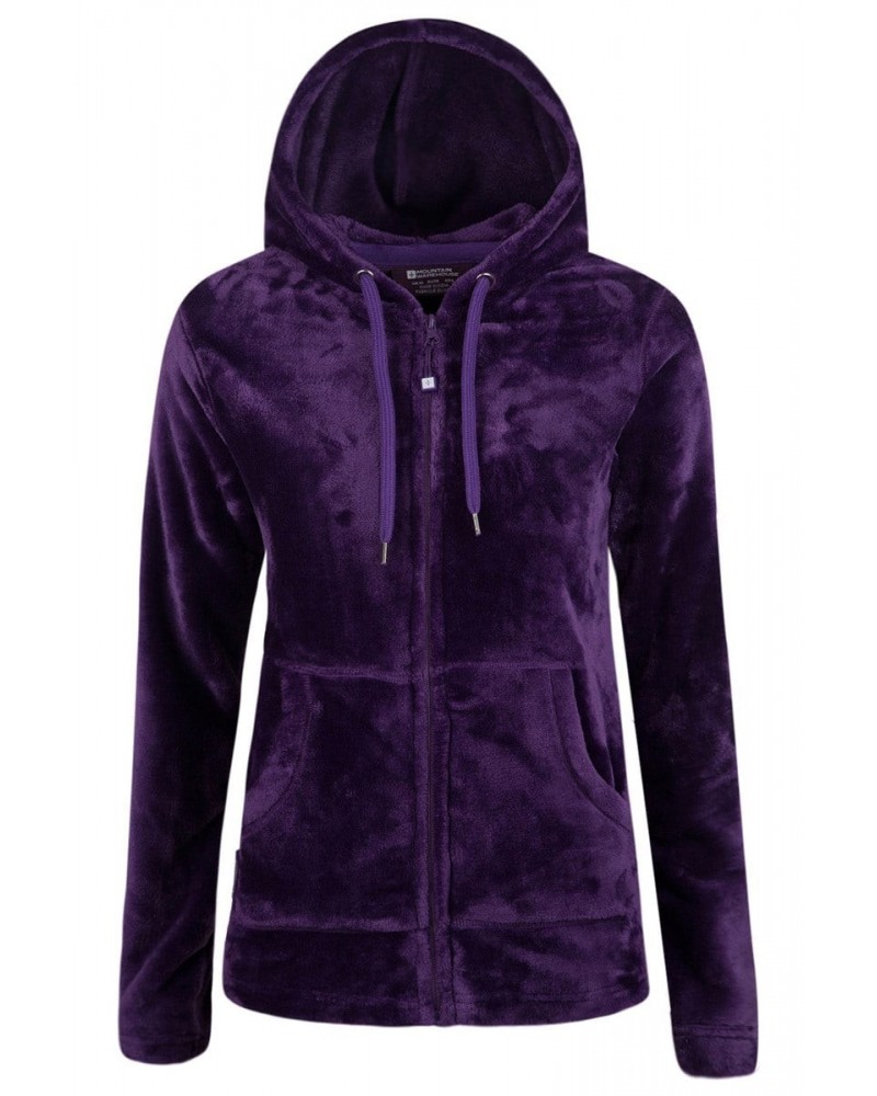 Snaggle Womens Hooded Fleece Purple $15.94 Loungewear