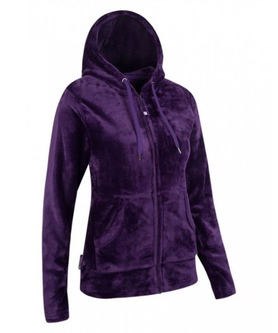 Snaggle Womens Hooded Fleece Purple $15.94 Loungewear