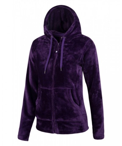 Snaggle Womens Hooded Fleece Purple $15.94 Loungewear