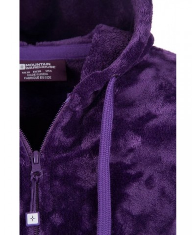 Snaggle Womens Hooded Fleece Purple $15.94 Loungewear