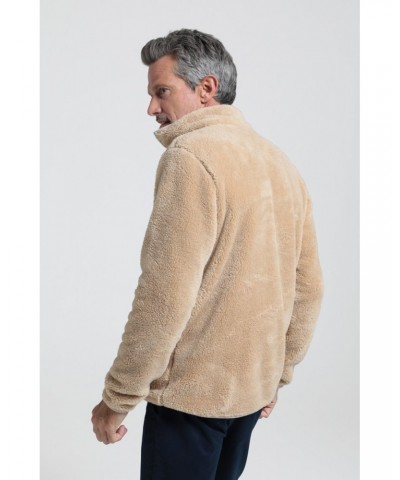 Palmas Mens Half-Zip Fleece Beige $15.89 Fleece