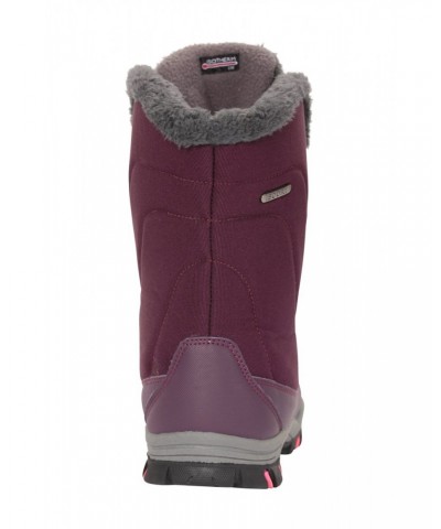 Ohio Womens Snow Boots Burgundy $34.19 Footwear