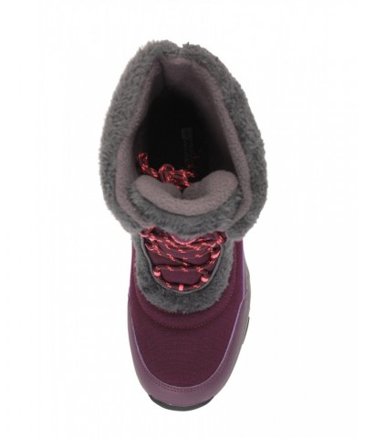 Ohio Womens Snow Boots Burgundy $34.19 Footwear