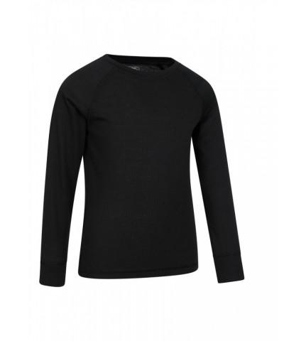 Talus Kids Round Neck Base Layer Top Black $10.19 Base Layers