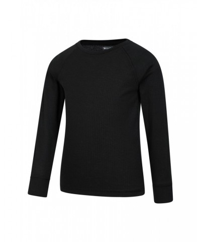 Talus Kids Round Neck Base Layer Top Black $10.19 Base Layers