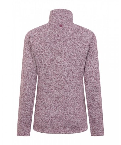 Idris Womens Half-Zip Fleece Burgundy $27.99 Fleece