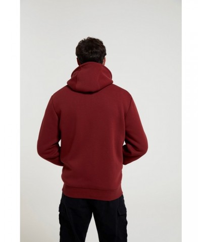 Dalton Mens Sherpa Lined Hoodie Rust $34.19 Tops