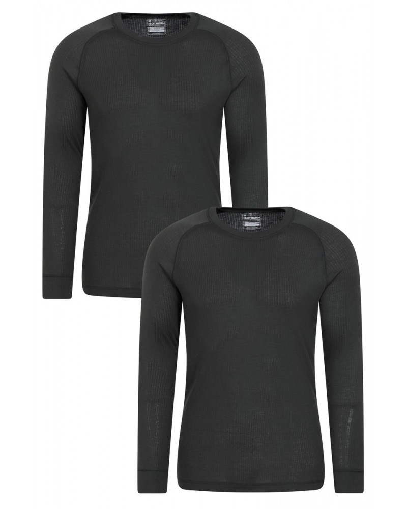 Talus Mens Base Layer Top Multipack Dark Grey $19.94 Active