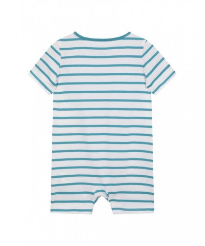 Baby Organic Romper Blue $11.99 Babywear