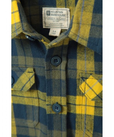 Flannel Kids Check Shirt Orange $11.79 Tops