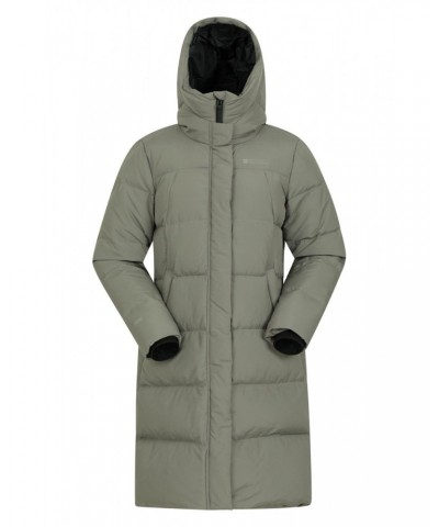 Andes Extreme Womens Long Down Jacket Light Khaki $49.50 Jackets