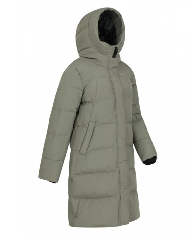 Andes Extreme Womens Long Down Jacket Light Khaki $49.50 Jackets