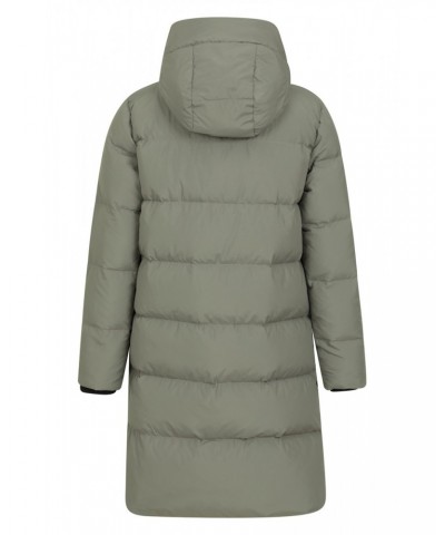 Andes Extreme Womens Long Down Jacket Light Khaki $49.50 Jackets