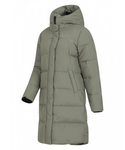 Andes Extreme Womens Long Down Jacket Light Khaki $49.50 Jackets