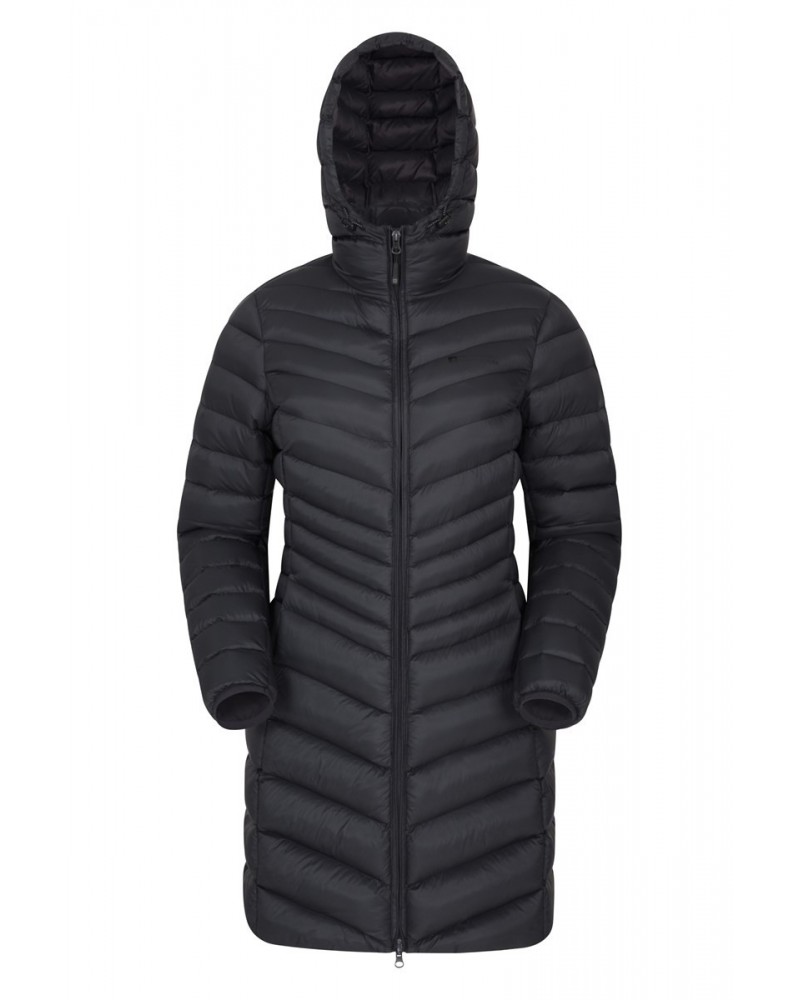 Florence Womens Long Insulated Jacket Black $41.59 Jackets