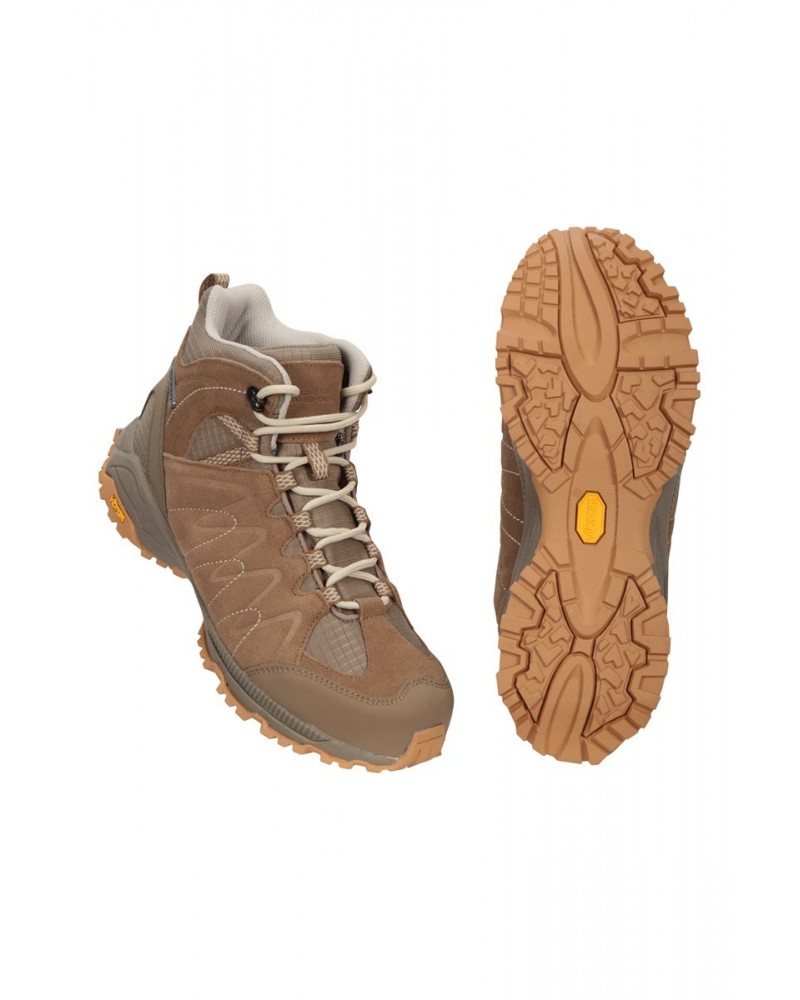 Rockies Extreme Womens Waterproof Vibram Hiking Boots Beige $48.40 Footwear