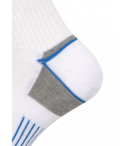 IsoCool Mens Performance Quarter Length Socks 3-Pack White $13.79 Accessories