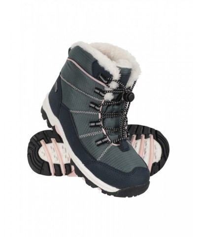 Comet Kids Waterproof Snow Boots Khaki $23.85 Footwear