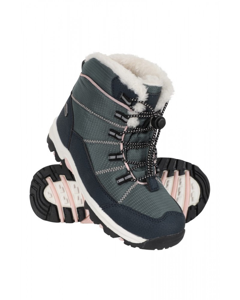 Comet Kids Waterproof Snow Boots Khaki $23.85 Footwear