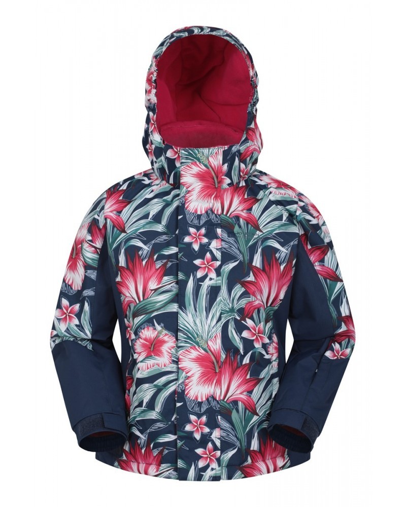 Vortex Kids Printed Ski Jacket Navy $29.67 Jackets