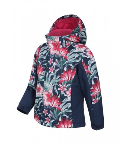 Vortex Kids Printed Ski Jacket Navy $29.67 Jackets