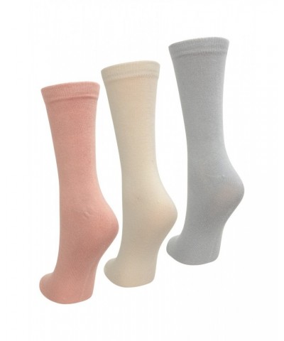 Cat Womens Bamboo Socks Multipack Pale Pink $16.79 Accessories