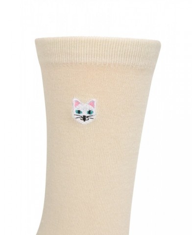 Cat Womens Bamboo Socks Multipack Pale Pink $16.79 Accessories