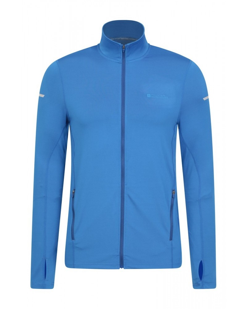 Vault Mens Recycled Full-Zip Top Blue $23.21 Active