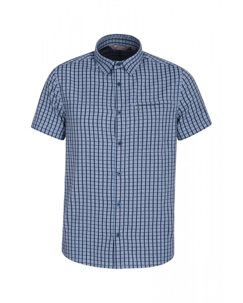 Holiday Mens Cotton Shirt Indigo $18.14 Tops