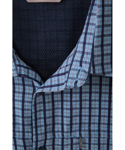 Holiday Mens Cotton Shirt Indigo $18.14 Tops