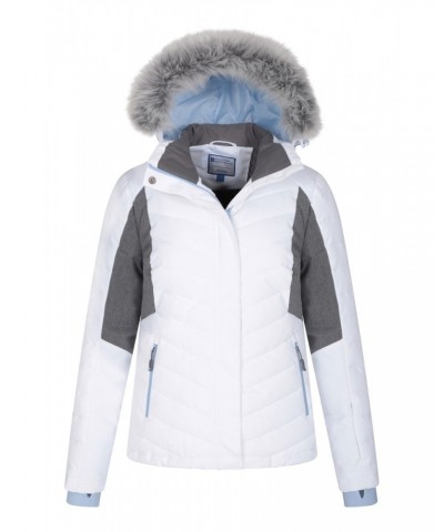 Powder Women Insulated Ski Jacket White $38.95 Jackets