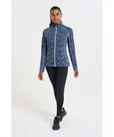 Bend & Stretch Womens Full-Zip Midlayer Denim $18.90 Tops