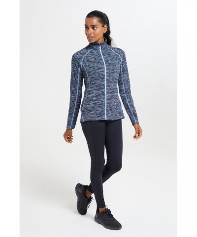 Bend & Stretch Womens Full-Zip Midlayer Denim $18.90 Tops