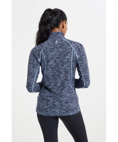 Bend & Stretch Womens Full-Zip Midlayer Denim $18.90 Tops