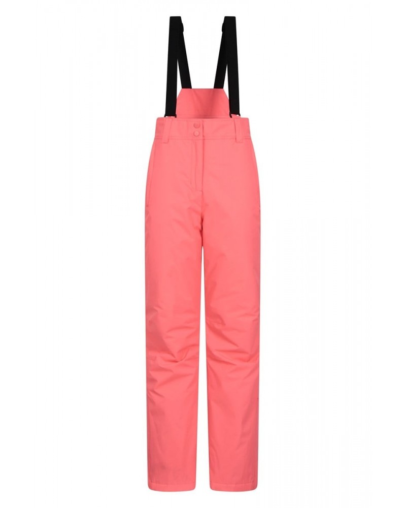 Moon Womens Slim Leg Ski Pants Bright Pink $27.49 Pants