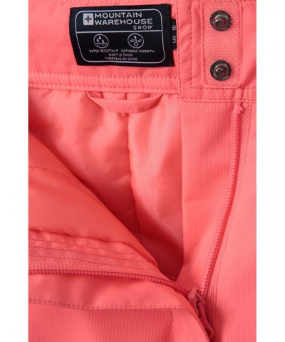 Moon Womens Slim Leg Ski Pants Bright Pink $27.49 Pants