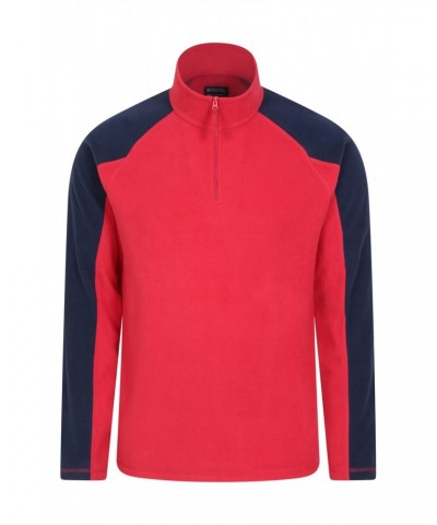 Ashbourne Mens Half-Zip Fleece Red $14.74 Fleece