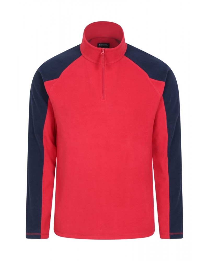 Ashbourne Mens Half-Zip Fleece Red $14.74 Fleece