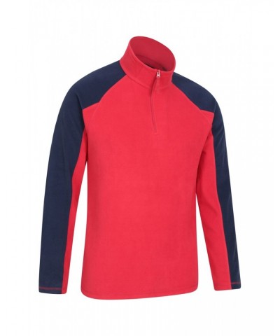 Ashbourne Mens Half-Zip Fleece Red $14.74 Fleece