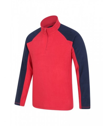 Ashbourne Mens Half-Zip Fleece Red $14.74 Fleece