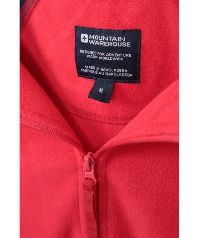 Ashbourne Mens Half-Zip Fleece Red $14.74 Fleece