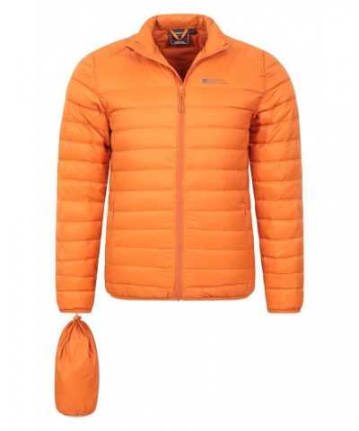 Featherweight Down Mens Jacket Burnt Orange $30.80 Jackets