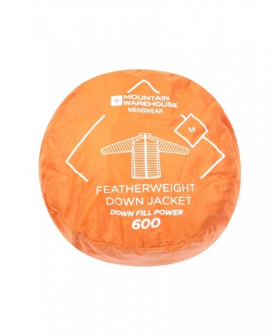 Featherweight Down Mens Jacket Burnt Orange $30.80 Jackets