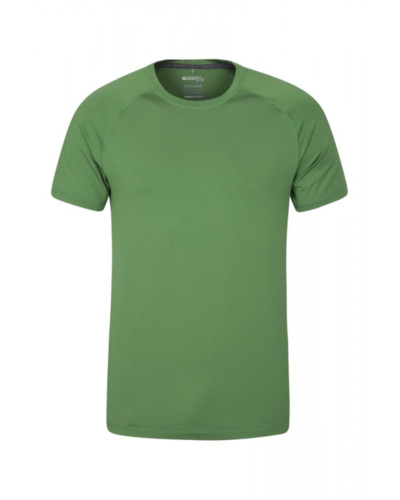 Agra Mens Melange T-Shirt Green $14.03 Tops