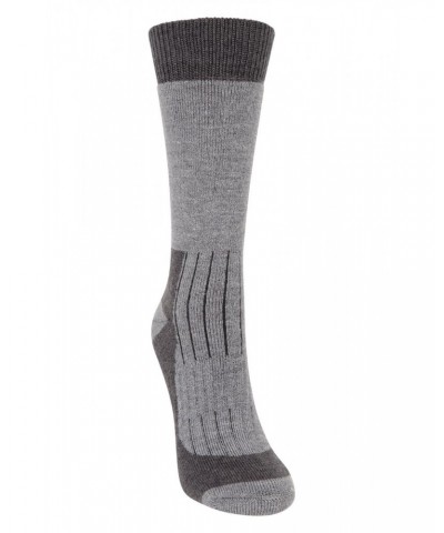 Explorer Womens Merino Thermal Mid-Calf Socks Grey $17.69 Accessories