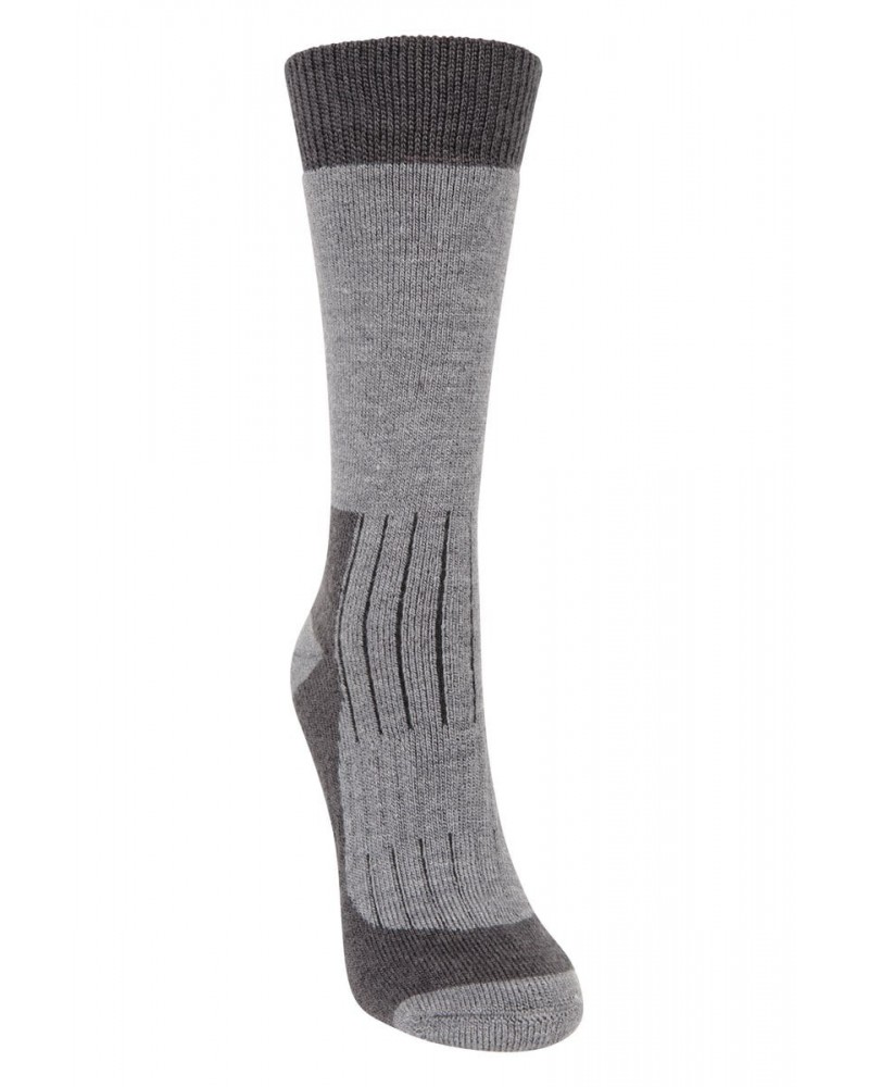 Explorer Womens Merino Thermal Mid-Calf Socks Grey $17.69 Accessories