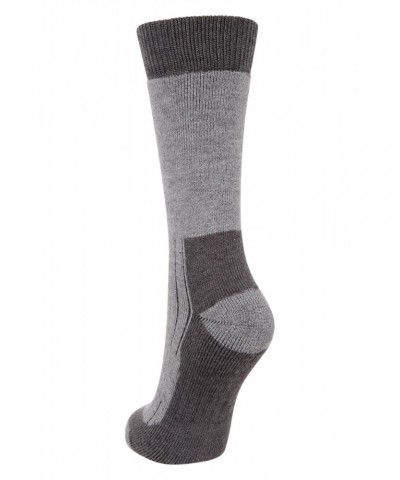 Explorer Womens Merino Thermal Mid-Calf Socks Grey $17.69 Accessories