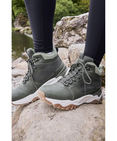 Sierra Waterproof Womens Casual Boots Khaki $32.44 Footwear