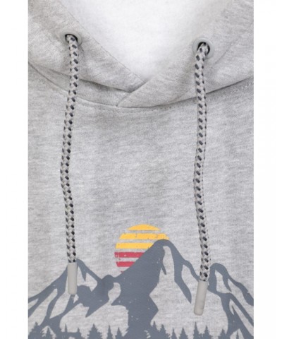 Wander Mens Hoodie Light Grey $18.45 Tops