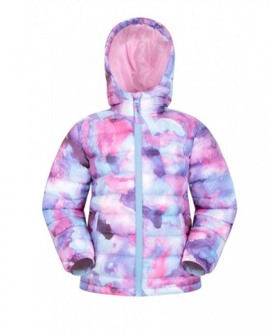 Seasons Printed Kids Insulated Jacket Dark Purple $25.64 Jackets